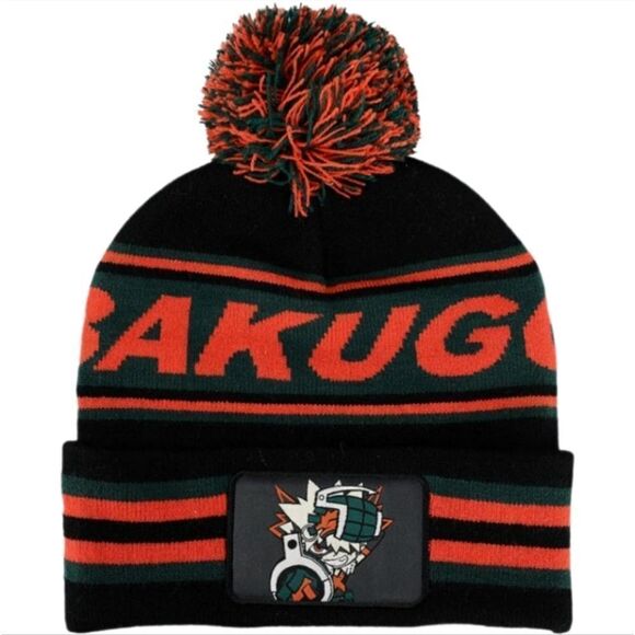 My Hero Academia Bakugo Pom Beanie - Picture 1 of 2